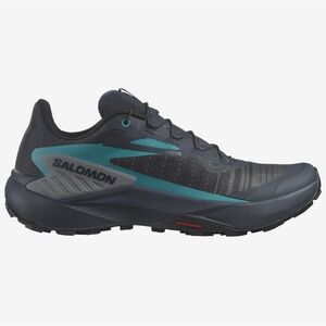 Salomon Genesis Matryx Trail Running Shoes Gray Blue Mens 13 UK 12.5 EU 48